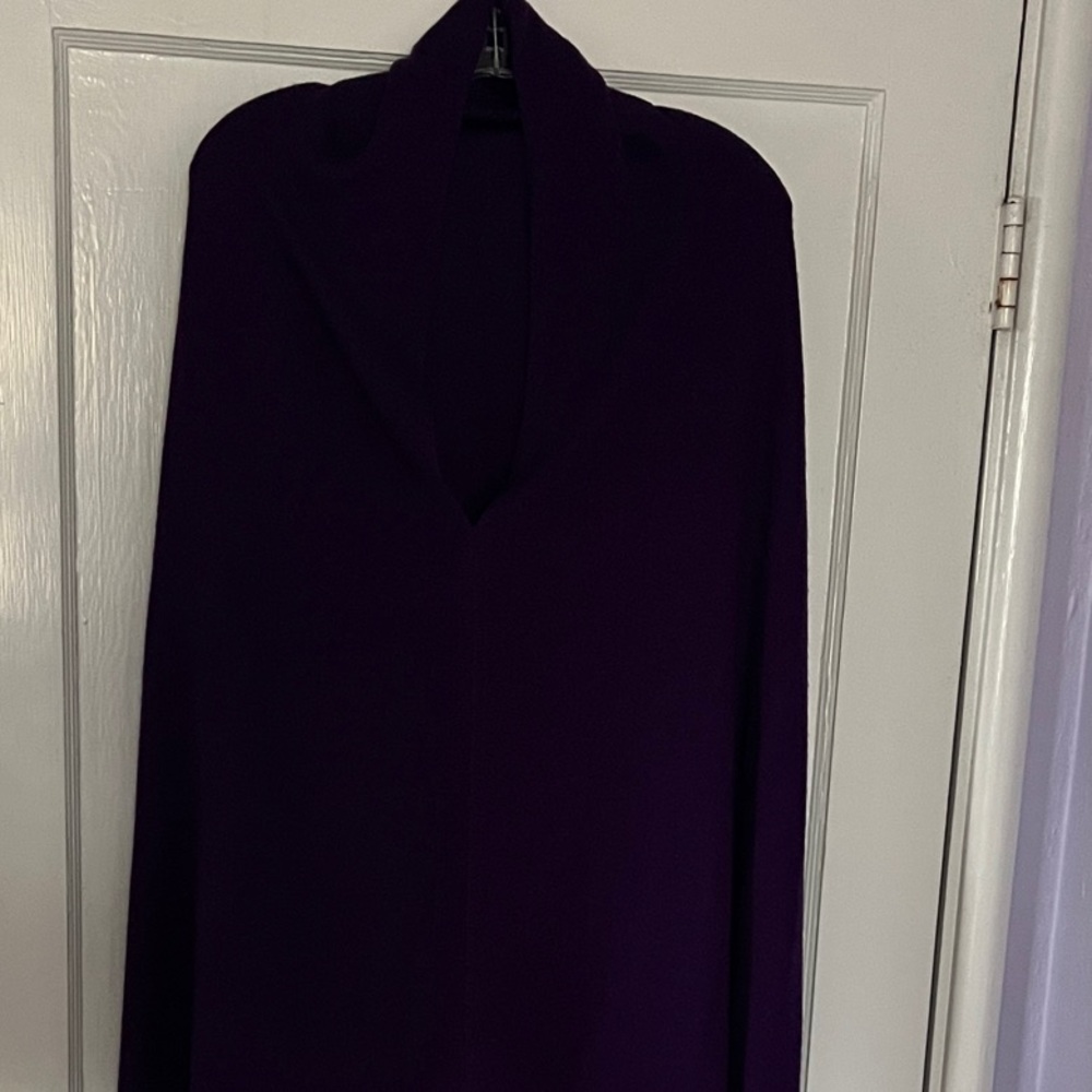 Cashmere Elegant Purple Cape